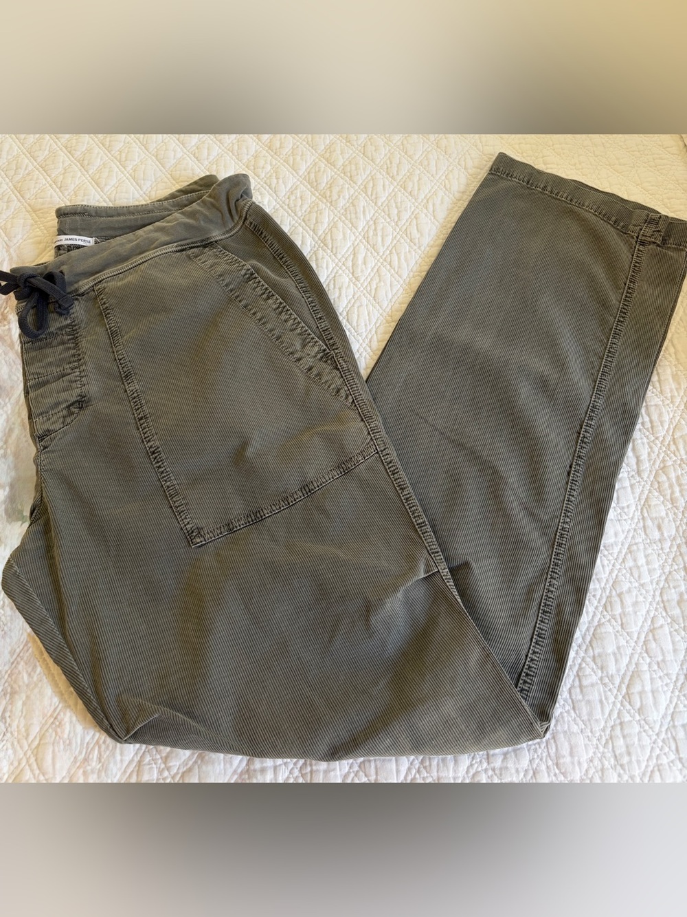 James Perse Greenish/Gray Utility Jogger Pants